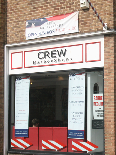 Crew Barber Shops outside